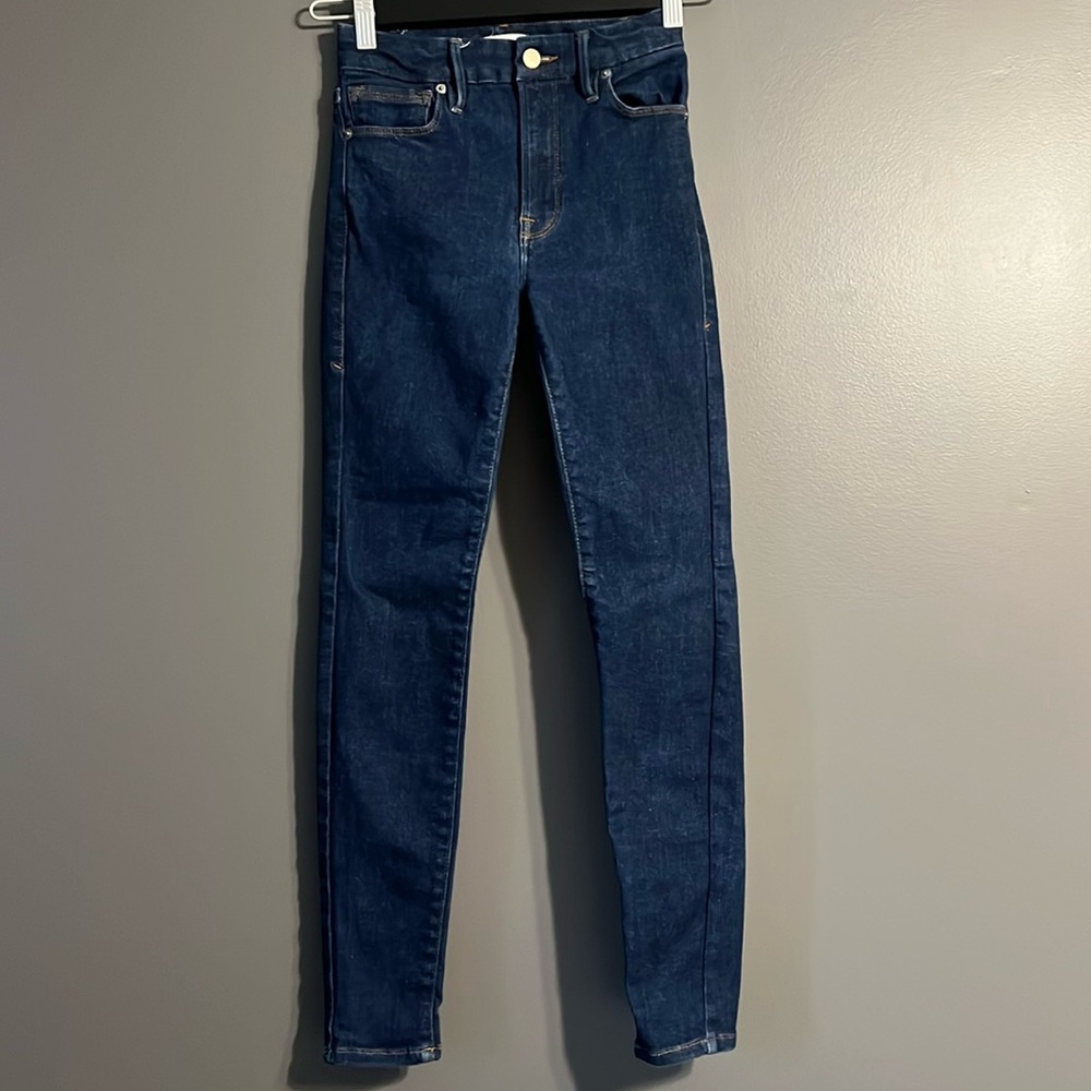 NWT GOOD AMERICAN Always Fits Good Waist Denim Jeans // 00-4